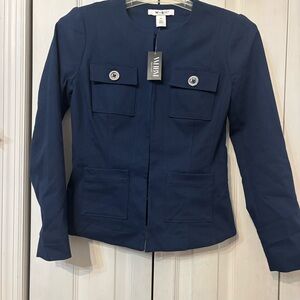 White House Black Market Women's Navy Blazer